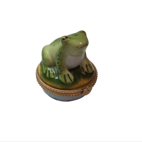CBK Other - Frog Trinket box ceramic hinged